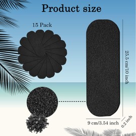 15 Pack Ceiling Fan Filters for Blades, Activated Carbon Filters,Easy to Stick Air Filter Pad is Used to Eliminate Household Kitchen Odors and Dust Pollutants Making the Air Fresh