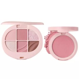 Eglips 이글립스 팔레트 02 로지스웨이 + 블러셔 10 어도어 Eglips Palette 02 Rosy Way + Blusher 10 Adore
