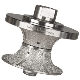 HOTYELL V40 (1-1/2'') Full Bullnose Diamond Hand Profiler, Profile Router Bit Wheel with 5/8''-11 Thread for Granite, Marble, Concrete and Countertop Edge (Coarse)