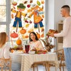 Thanksgiving Window Clings Decorations Extra Large Fall Scarecrow Window Stickers