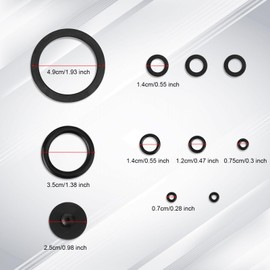 11pcs Sprayer Seal O Rings, Rubber Seal Rings Multiple Sizes Sealing Gasket Washer Set for Most 3L 5L 8L Sprayer, Garden Sprayer Pump Seal Replacement Parts for Most 1 Gallon 2 Gallon Sprayer