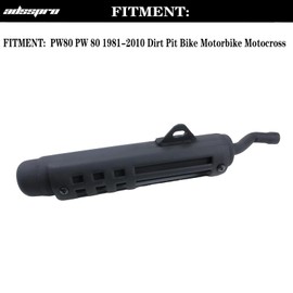 Adsspro Motorcycle Silencer Exhaust Muffler Pipe System Part For PW80 PW 80 1981-2010 Dirt Pit Bike Motorbike Motocross