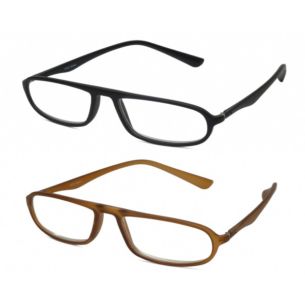 Calabria TR917 Flexie Sport Flex Reading Glasses +4.00 Black/Brown 2