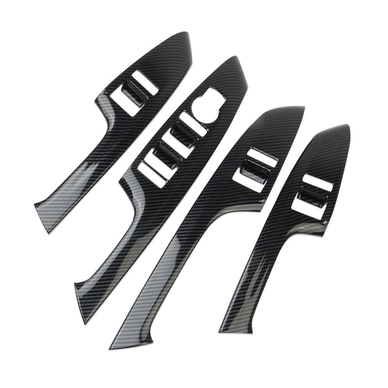 Fewshaw Carbon Fiber Style Interior Window Lift Switch Panel Cover