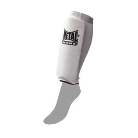 Metal Boxe Tibia Protectors White Small