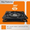 Racfenick 6.7inch/170mm Heavy Duty Bar Stool Swivel Plate Chair Base