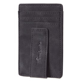 Travelambo Money Clip for Men Magnetic Front Pocket Wallet Slim Wallet Minimalist Card Holder RFID Blocking (Deep Grey)