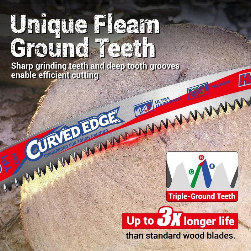 15-Inch Pruning Reciprocating Saw Blades, 6 TPI, Japanese Teeth, 3-Pack