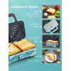 FOHERE Waffle Maker 3 in 1 Sandwich Maker 1200W Panini