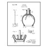 Toilet Plunger Patent Print Black Ink on White with Border
