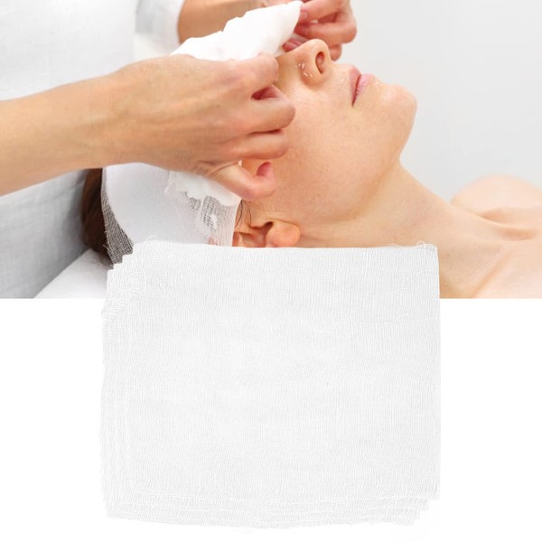 Mascarilla Facial de Gasa de 100 Piezas, Mascarilla Facial Precortada