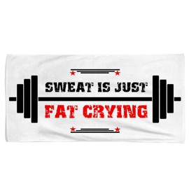 Power Towel the Cool Fitness & Sports Towel with a Message Various Motivational Quotes | Size 50 cm x 100 cm | POWERTOWEL Micro-fibre Cotton | Customable, 50 cm x 100 cm