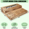 Wooden 2 Step Stool for High Beds, Moderate & Applicable