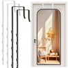 FWUNYVN 2 Pairs Over-The-Door Mirror Hanger, Adjustable Door Mirrors Hook