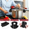 8 Pieces Silicone Hot Handle Holder Non Slip Pot Handle