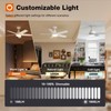 addlon Ceiling Fans with Lights, 42 inch White Ceiling fan