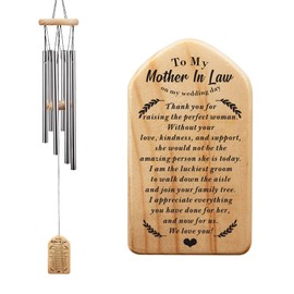 Wedding Gift for Mother of The Bride, Mother in Law Gift from Son in Law, Mother of Bride Wedding Wind Chime, Mother in Law Wedding Keepsake