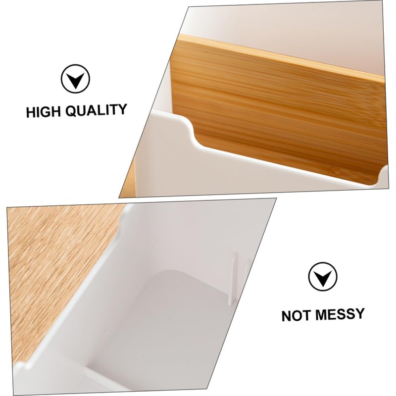 MAGICLULU Collapsible Storage Box Stackable Desk Organizer Plastic Remote Control