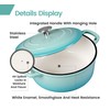 EDGING CASTING Enameled Cast Iron Covered 5.5 Quart Dutch Oven