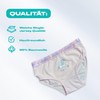 Lixxi Mädchen Unterhosen, 6 Stück, Einhorn-Design, Baumwolle, Lila/Weiß/Rosa (DE/NL/SE/PL, Numerisch,