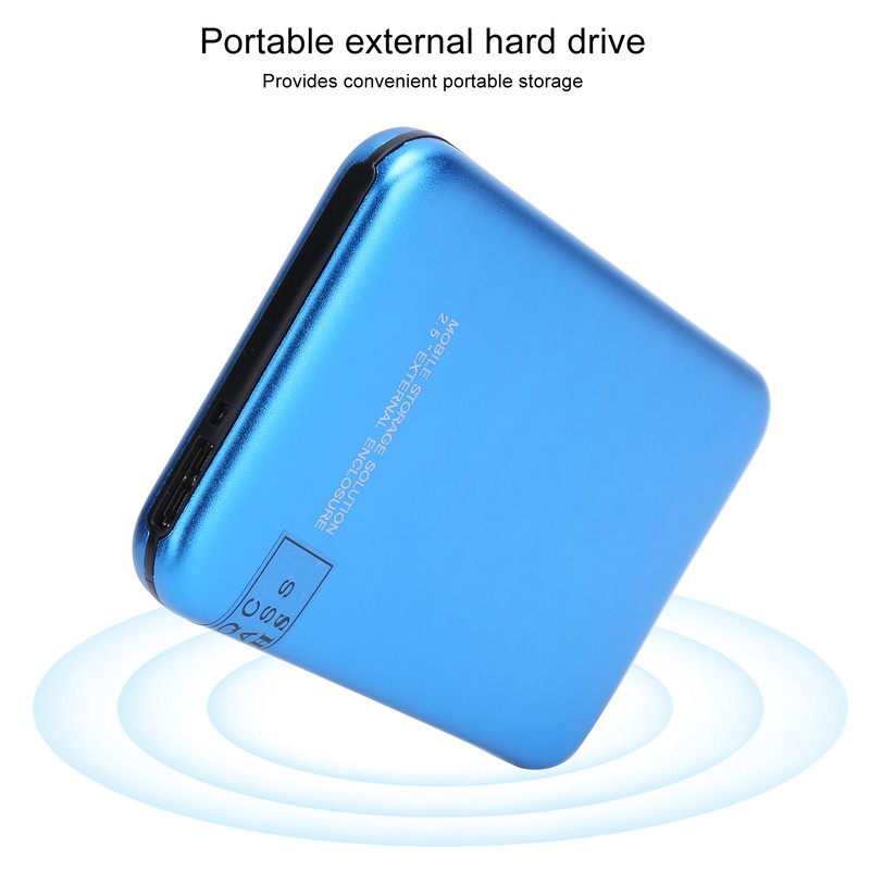 2.5in Mobile External Hard Drive Disk USB3.0 Portable HDD Blue