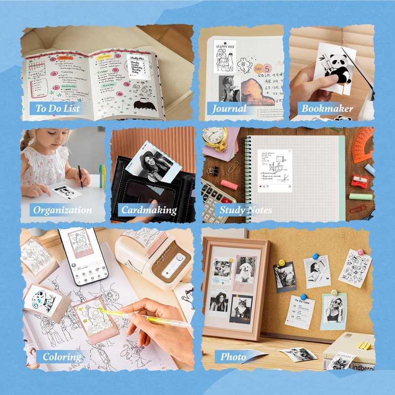 NIIMBOT Photo Papers Only for B21 Pro 300DPI Label Maker,