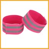 Partuto 4pcs Reflective Bands for Arm Cycling Reflective Armbands Pink