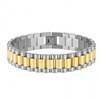 BOCHYHD Titanium Steel Germanium Bracelet 13MM Wide Silver 2ea