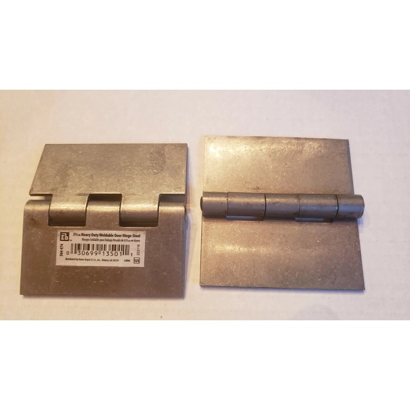 Everbilt 3-1/2" Heavy Duty Weldable Steel Hinges - SET OF