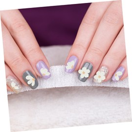 IWOWHERO 3 Sheets Floral Nail Stickers Embossed Nail Decals for Women Stunning Designs Unique Flower Patterns