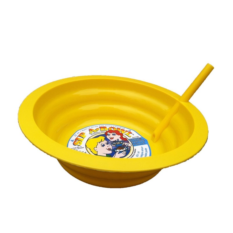 Arrow Plastic Sip-A-Bowl 22 oz, Assorted Colors - Pack of