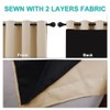NICETOWN Thermal Insulated 100% Blackout Curtains, Noise Reducing Performance Slider