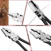 Lanties 10'' Fence Pliers Button Fencing Pliers Heavy Duty for