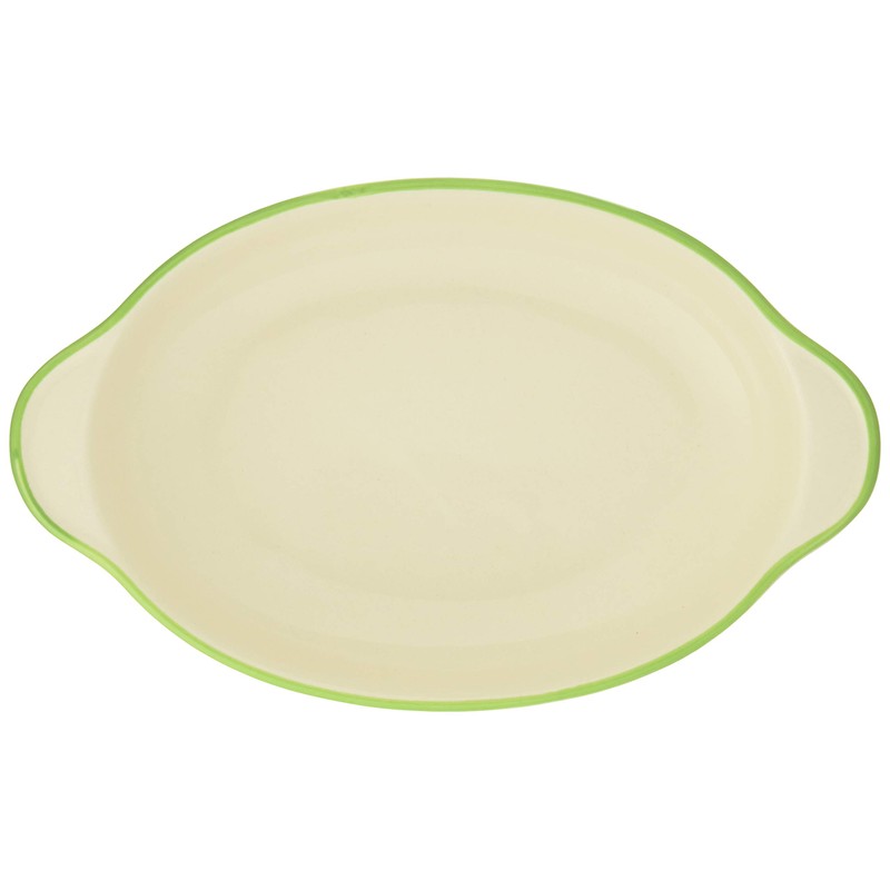 Banko Ware 12476 Oven-safe, Color Line, Oval Au Gratin Plate,
