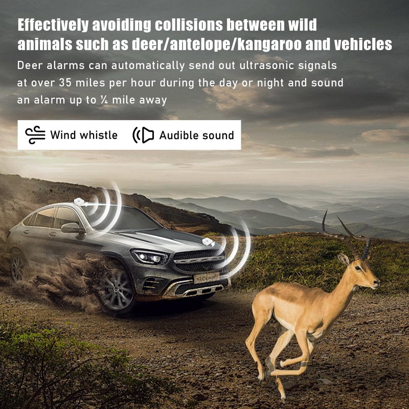 Ohleats 2PCS Deer Whistles for Car, Automotive Save a Deer