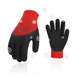 Vgo... Thermal Winter Work Gloves Palm Latex for Freezer Gardening Digger Warehouse Delivery in Cold Weather, 1 pair