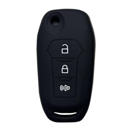 Key Fob Cover for Ford F150: 3 Buttons Key Fob Case Fit for Ford Bronco Sport Escape Expedition Explorer F150 F250 F350 F450 Focus Ka+ Maverick Puma2016-2024丨Remote Protective N5FA08TAA (Black)
