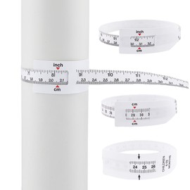 SUPERFINDINGS 4 Pieces 4 Styles PP Plastic Head Circumference Tape Measure Body Physical Health Size Meter Sublimation Blanks Tumbler Width Gauge