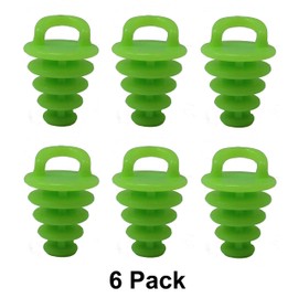 JSP Manufacturing Kayak Scupper Plug | Sit on Top Kayak Hole Plugs Neon Green/Glow-in-The-Dark (6)