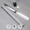SaniteModar Linear Shower Drain, Linear Drain 24 inch Invisible 2