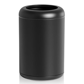 YOJIA 2.1 gallon/8L Bathroom Trash Can, Brushed Black Waste Basket, Small Garbage Can Brushed Bronze, for Bedroom, Hotel, Powder Room, Hotel, Kitchen, Home (235 Black)