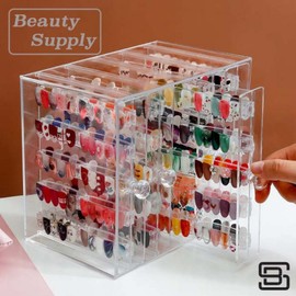 Nail art dual-sided 5-stage art board display stand color chart board non-magnetic model, 1 piece / 네일아트 듀얼 양면 5단 아트판 진열대 컬러차트판 비자석모델, 1개