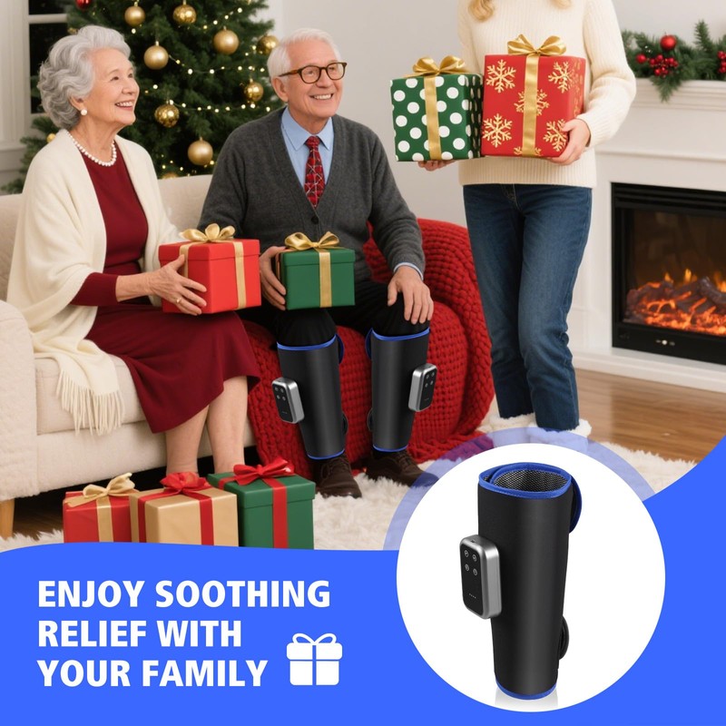 Wireless Leg Massager, Electric Leg Airbag Massager for Circulation and