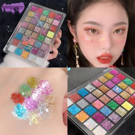 Paleta 40 Sombras Lentejuelas Intensas Brillos Y Zsy