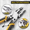 Juego de Alicates 3 piezas, Alicates de Corte Diagonal 9"