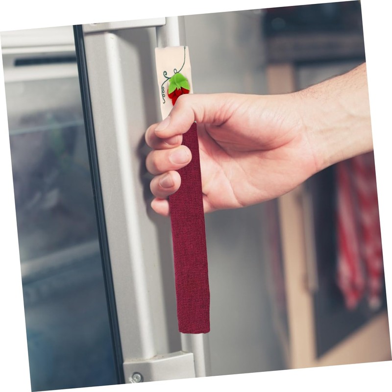 SEWACC Refrigerator Handle Cover Double-Door Fridge Gloves Protective Cloth Wraps