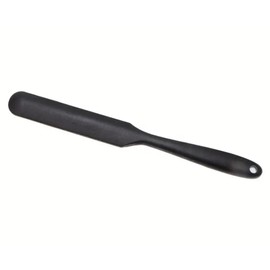 1pc Silicone Jar Spatula - Heat Resistant, Non-Stick Icing Spatula for Baking and Mixing - Food Grade Kitchen Gadget for Cooking - Black