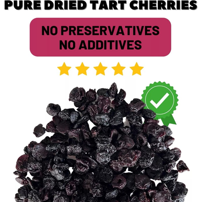 Berrilys Organic Dried Tart Cherries, 10 Oz, Pitted, Great for