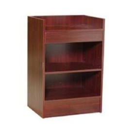 Cash Register Stand, 24 Inches Wide Cherry Color By Modern Store Fixtures