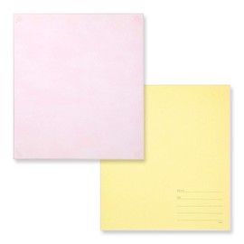 Midori 33244006 Shikishi Colored Paper with Seal, Floral Pattern